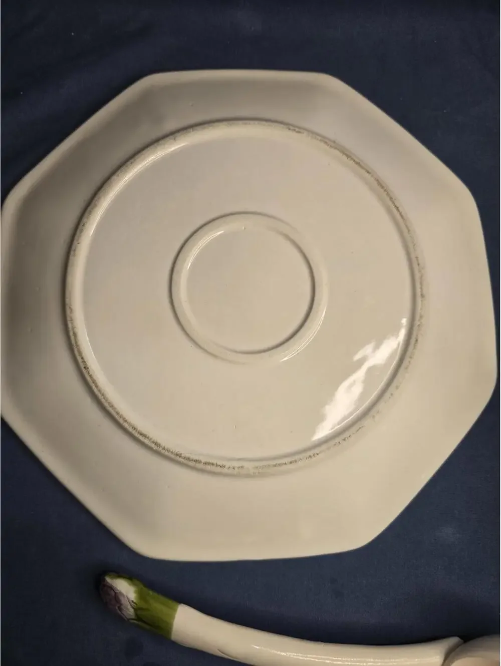 Vintage California USA White Ceramic Soup Gumbo Tureen with Ladle and Underplate